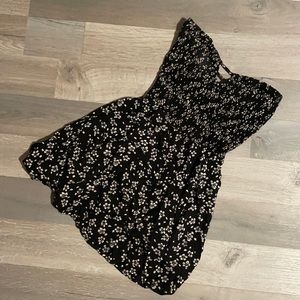 Strapless Floral Summer Dress